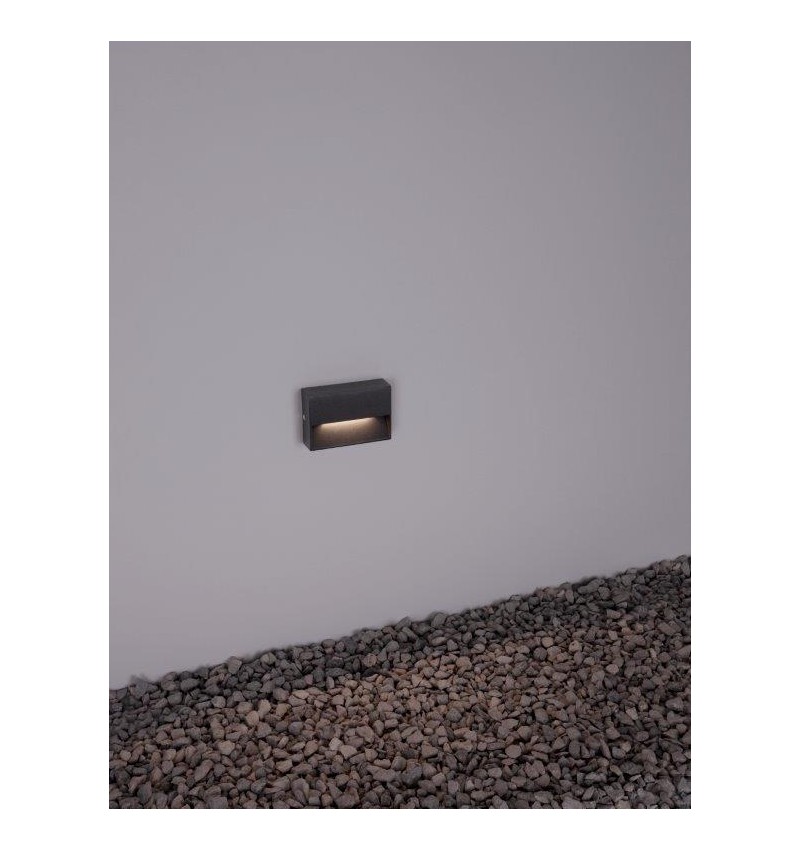 Απλίκα Φωτιστικό Τοίχου Αλουμινίου Ανθρακί 9492690 VISION Nova Luce