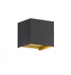 Απλίκα Φωτιστικό Τοίχου LED Μαύρο-Χρυσό Thore 30339 Fischer Honsel